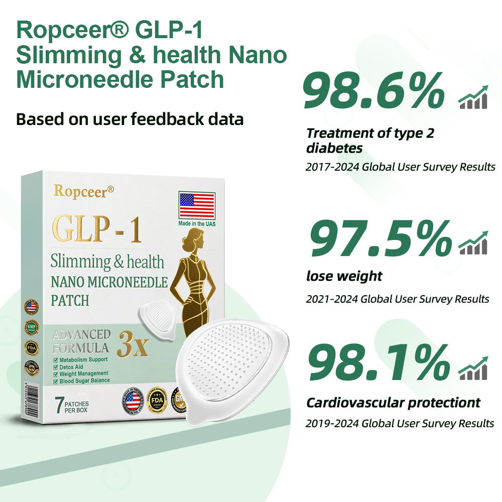 【Last Day Promotion 60% OFF🔥】Ropceer® NIDDK-Tirzepatide Slimming & health NANO MICRONEEDLE PATCH🇺🇸🔥(Zero Pain, 24/7 Release | Lose 20lbs FAST | 90% Sugar Drop | )