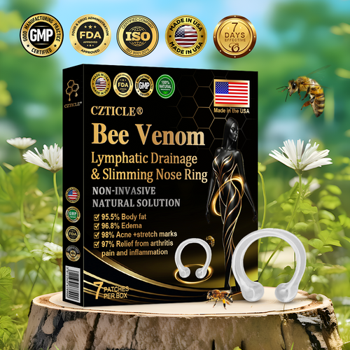 CZTICLE® Bee Venom Lymphatic Drainage & Slimming Nose Ring(🐝for all lymphatic problems and obesity)