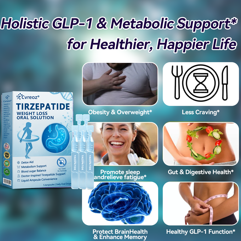 【Last Day Promotion 66% OFF🔥】 𝑪𝒗𝒓𝒆𝒐𝒛® NIDDK-Tirzepatide Oral Solution 🎉Use once every two days, | Lose 20 pounds quickly | Reduce sugar by 90% |)