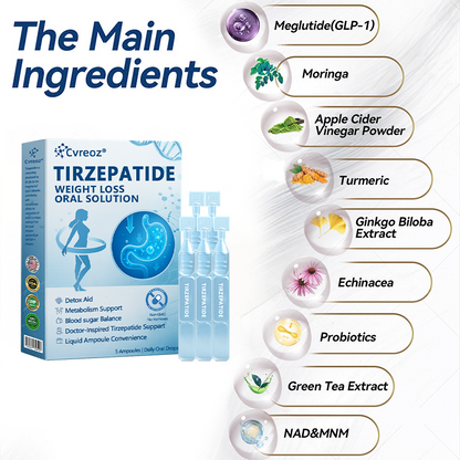 【Last Day Promotion 66% OFF🔥】 𝑪𝒗𝒓𝒆𝒐𝒛® NIDDK-Tirzepatide Oral Solution 🎉Use once every two days, | Lose 20 pounds quickly | Reduce sugar by 90% |)